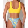 Swimwear féminin à la mode maillot de bain sexy Bralette Bikini Set Push Up Up Top