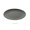 Ensembles de vaisselle 4 PCS PLAQUE DE MELAMINE NOIRE