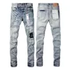 Motorcycle Ksubi Jeans Purple Men Designers High Street Blue Denim Slim Fit Paint Graffiti Pattern Mens Purple Jeans for Men Black Pants 4ZH4 4ZH4 ZPB9