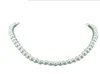 Klassisk elegant vit 75 mm diameter pärlhalsband för kvinnor män flickor tonåringar bröllop bankett halsband trend6285988