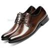Zapatos de vestir de lujo marrón negro oxford diseñador diseñador de novios zapato de cuero genuino negocio original hecho a mano para hombres