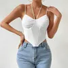 Damestanks Camis Vemina Sexy Club Slaadeloze Fishbone strakke top voor vrouwen met ultradunne tanktop met kale schouderbanden strapless en backless tanktop Y240420