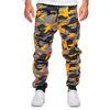 Mänbyxor Casual Jogger Camouflage Ankle Banded Mid midja Male Fashion Cargo Casual Pants Cool Sports Streetwear Autumn 240421