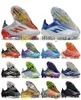 Presentpåse Mens Football Boots X Speedflow FG Firm Ground Cleats Messis F50 X Ghosted Speed ​​Flow Läder LACHELess Soccer Shoes Top O7697813