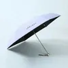Ny 2024 Mini Sun Paraply Pocket Rain Paraplyer Anti UV 5-vikande parasol Portable Lightweight Women Män Sunshade Paraply för Travelanti