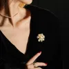 DISPLAY RUI JIA DUSK ELEGANT PEA Open Screen Brosch Advanced Zircon Oxide Dress Pin Suit Coat Cheongsam Accessories Female