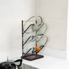 Küche Aufbewahrung Multi -Layers Eisen -Topfdeckelhalter mit Entlassungsblech -Hackkabinenschrank Organizer Racks Space Saver