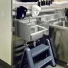 Badtillbehör Set 2st Sink Sido Guard Förhindra vatten i metall för kökstillbehör
