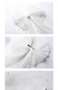 Hair Clips White Oversized Bow Pearl Veil Simple Bridal Headdress