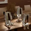 テーブルランプイタリアリトルゴールデンマンランプ樹脂LEDナイトライトコーヒーバーベッドルームルーム装飾漫画思想家の子供の日ギフト