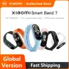 Mundas de pulseras Versión global Xiaomi MI Band 7 Pulsera inteligente 6 Color AMOLED MIBAND 7 Blood Oxygen Fitness Traker Bluetooth Waterproof