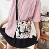 Shoulder Bags Summer 2024 Ins Cute Funny Personality Cow Doll Soft Sister Student Single Bag Women's