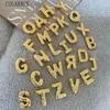 Catene da 10 pezzi carino a-Z Lettere A-Z Pendant Alphabet Metallic Charms Chunky Collana Cudoratura Donne Donne Gift 52996 52996