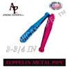 AmericanPipes (TM) rökande metallrör / Zeppelin-typ Anodiserad aluminium / tillverkad i USA