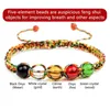 Chain Braided Crystal Lucky Bracelet Engry Healing Bangles Couple Yoga Jewelry Chain Gift For Friend Woman Jewelry Y240420