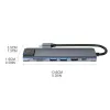 Stations Station de quai ultrafast 7 dans 1 USB C Hub 5Gbps Secure Data Transfer Hub Type C vers USB / SD / TF Adapter PD Utilisation synchrone