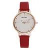 Zegarek 2024 Elegancka prosta dial damskie zegarki kobiety moda luksusowa sukienka zegarek kwarcowy zegar skórzany zegar kwarcowy