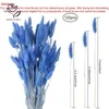 Fleurs décoratives 120pcs Tails séchés Grass Lagurus Ovatus Bouquet pour la table de fête de mariage à la maison DIY Arrangement floral décor