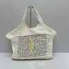 ICare Maxi Tote Bag w torbie Kobiety luksusowa torebka Raffias Ręcznie wysunięta słomka torba wysokiej jakości plażowe torby