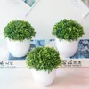 Dekorative Blumen künstliche Plastikpflanzen Bonsai kleiner Baum Topf Blumengarten gefälschte Pflanzen Arrangement Ornamente Raum Home Tisch