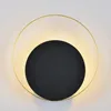 Стеновые лампы Nordic Современные светодиодные светодиодные G9 Золотые черные круглые креативные зеркало для ванной комнаты