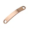 Bangle Fnixtar 20st Curved Strip Charms Mirror Polish rostfritt stålanslutning Charms för DIY Making Halsband Braid Anklet Armband