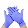 Disposable Gloves 20/50/100PCS Purple Nitrile Household Waterproof Hair Dye Tattoos Dishwashing Cleaning Tools