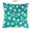 Pillow Printing Sunflower Pillowcase Soft Home Decor Flower Line Natural Bedroom Sofa Decorative Covers Bed E2084G 45x45cm