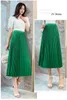 Scheroni fantasili Solid Elegante Office Skirt Long Skirt Lady Fashion A-Line Casual Basic Base-Match Streetwear Bottoms Faldas