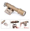 Scopes Wadsn M300A Tactical Scout WeaponLight M600C Flashlight Mini Offset Mount Hunting Lamp Base Fit Picatinny Rail AirsoftAccessorie