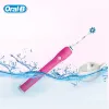 Головы Oralb Pro 600 Crossaction 3D Электрическая перезаряжаемая зубная щетка Белые зубы чистите водонепроницаемость глубоко чистая для ухода за полостью рта для взрослых