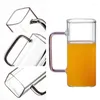 Wine Glasses Drinking Glass Reusable Beer Mugs With Handle Material For Any Occasion