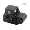 Scopes Tactical 558 556 Holographic Scope Red and Green Hunting Rifle Reflex Sight with Integrated 5/8" 20mm Weaver Rail Qd Mount