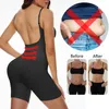 Bodys de bodys arrière sexy Full Corps Shaper Talmy Control Trainer Trainer Slimming Sheat Butt Butt Push Up Up High Shimmer Shapewear 240420