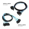 Computer Cables 4 Sata To Cable 6 III 6Gbps SAS For Server 7 Pin Data Cord 50CM/100CM