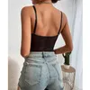 Sexy Bodysuit Shapewear Deep V-Neck Body Shaper Thong Shapers Waist Trainer Women Adjustable Strap Padded Push Up Bra Corset Top 240421