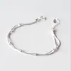 Bedelarmbanden DreamySky 2024 Real Pure Silver Color Beads Ball For Women Pulsera de Plata Drop