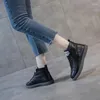 Повседневная обувь 2024 Top Soft Cowhide High Women Sneakers Sule не скользящие износостойкие плоские зима тепло