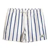 Style Men Stripe Shorts Séchage rapide Baggy Male Summer Fashion Beach Board GMA2634 240410