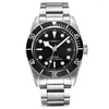 Montre-bracelets 41 mm NH35 High Grade Luxury Business Men's Watch Automatic Mécanique Sapphire Verre pour l'homme Date d'étanché