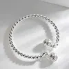 Łańcuch klasyczny srebrny kolor pokręcona bransoletka moda moda Kobiety Regulowane mankiet mankiet Prezentacja Lucky Jewelry Prezenty Y240420