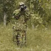 Calçados 3d caça camuflagem ghillie with gap traous roupas jungle sghop poncho camuflete bionic folha para atrografia de atirador de elite equipamentos de acessórios para fotografia