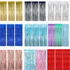 Party Decoration 3 Pieces Of Metal Foil Tassel Curtains Suitable For Birthday Wedding Single Women Holiday Gender Unveiling Decoratio