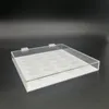 12 çift sahte kirpikler temiz depolama kutusu şeffaf akrilik ekran kasası kozmetik konteyner tutucu düzenleyici tepsisi 240407