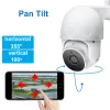 Camera's Outdoor Waterdichte menselijke automatische tracking WiFi IP -camera roteerbare mensen volgen met alarm spinnen Audio Talk TF -kaart P6Slite -app