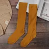 Frauen Socken Baumwoll kniehohe farbige Mode Casual Calf Socken weibliche Mädchen Party tanzen sexy lang