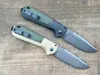 Vlinder BM430BK POCKE VOOK MESS D2 Blade Nylon glasvezelgreep Tactical Hunting Camping EDC Tool Knives Kerstmes cadeau