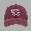 Ball Caps Spring Camping Baseball Hat Delicate Bowknot Patches voor tiener