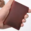 Holders Moterm Men Credit ID Card Holder Rustic Cowhide Leather Customized Business Unisex Wallet Pocket Card Holder Wholesale