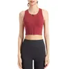 Lu Yoga Underwear Designer Women Top Quality Luxury Fashion Strands Sports Bra Chest Pads裸のフロントジッパーショックプルーフランニングフィットネスタンク